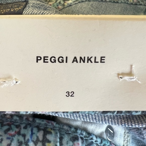 7 for all mankind patchwork ankle peggi jeans in laurel canyon blue -Sz 32, NWT - Picture 12 of 17